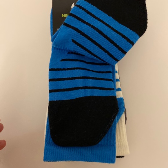 Nike Everyday Max 3 pack CrewSocksBlue Black White - Picture 3 of 8